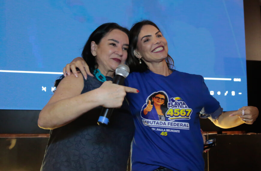 Paula Belmonte exalta força feminina no lançamento da candidatura de Flávia Portela
