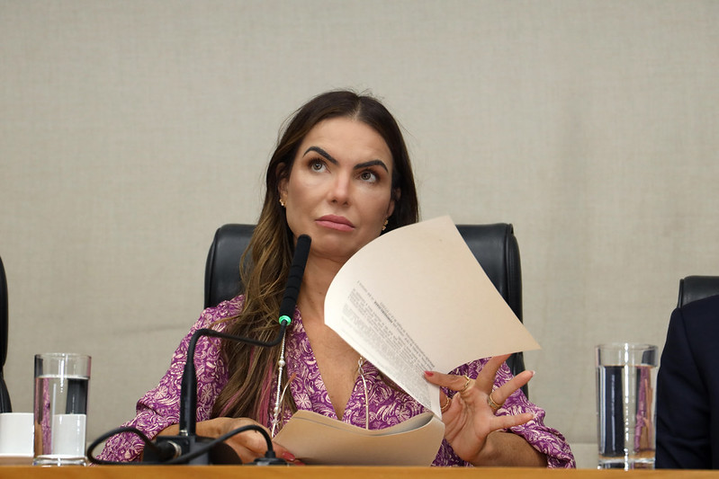 Paula Belmonte cobra transparência e questiona prejuízo bilionário do BRB na Comissão de Orçamento