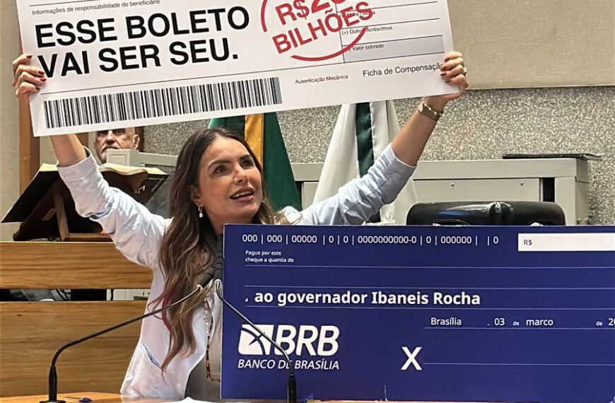 Paula Belmonte leva boleto de R$ 20 bilhões ao plenário da Câmara Legislativa