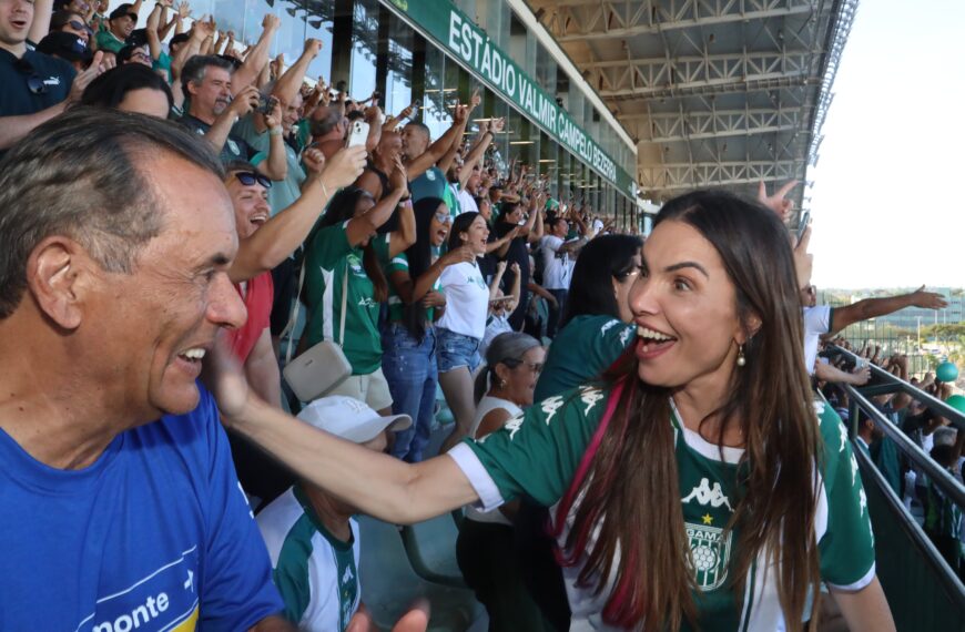 No Bezerrão, Paula Belmonte comemora classificação do Gama e defende investimento no esporte de base