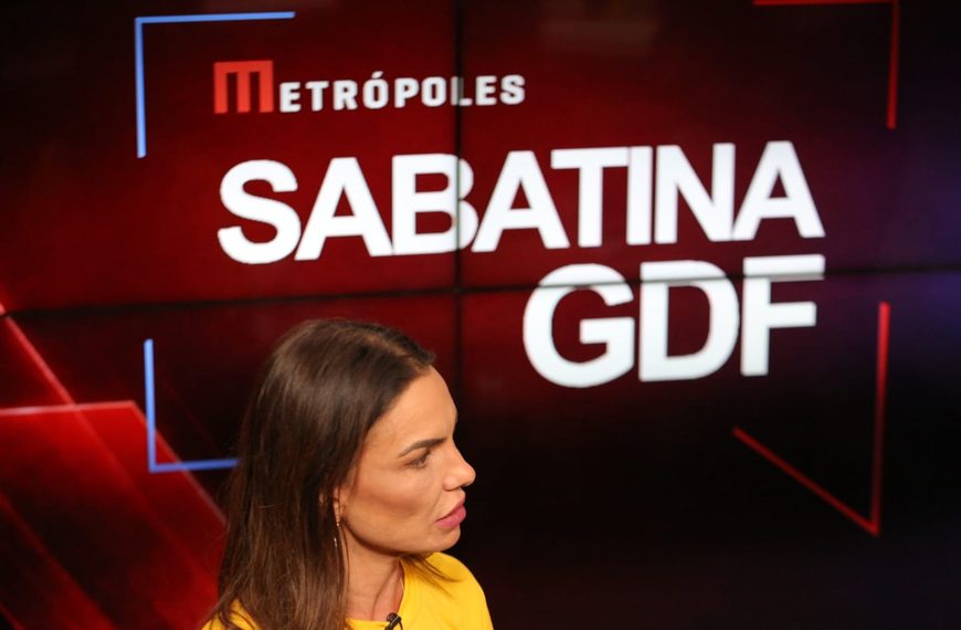 Paula Belmonte cobra divulgação do balanço do BRB durante sabatina no Metrópoles